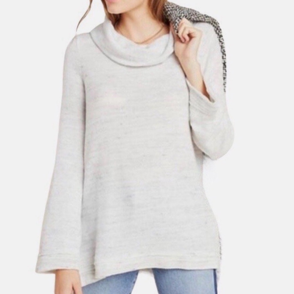 Anthropologie Maeve Risa Hacci Tunic Sweater Pullover Oversized Size Large